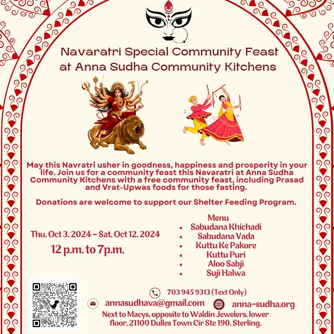 Navaratri Special Community Feast at Anna Sudha Community Kitchens