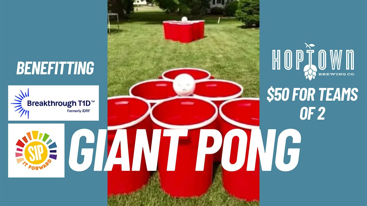 Giant Parking Lot Pong Charity Event