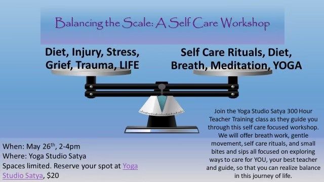 Balancing the Scale: A Self Care Workshop