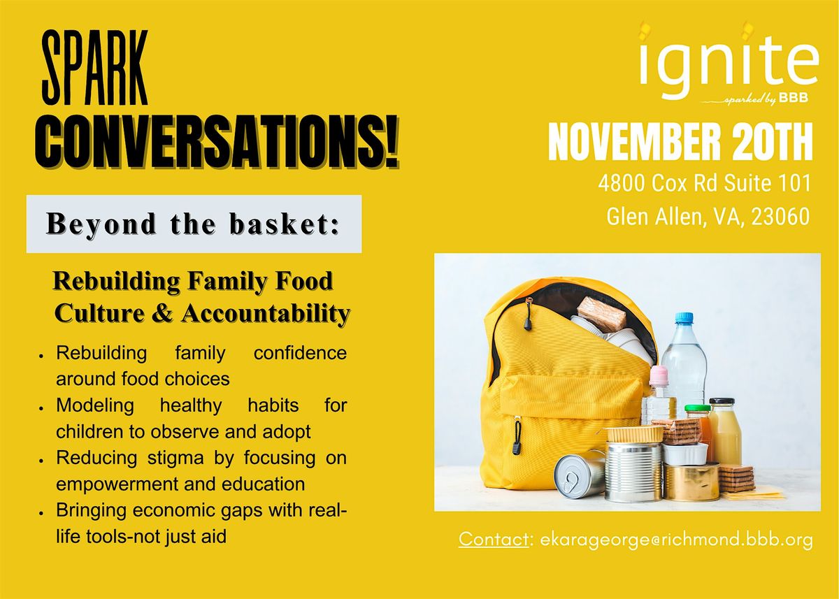 Spark Conversation: Rebuilding Family Food Culture & Accountability