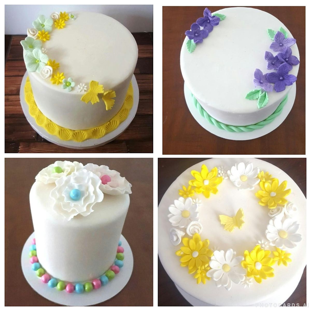 Beginners Fondant Cake with Flowers!