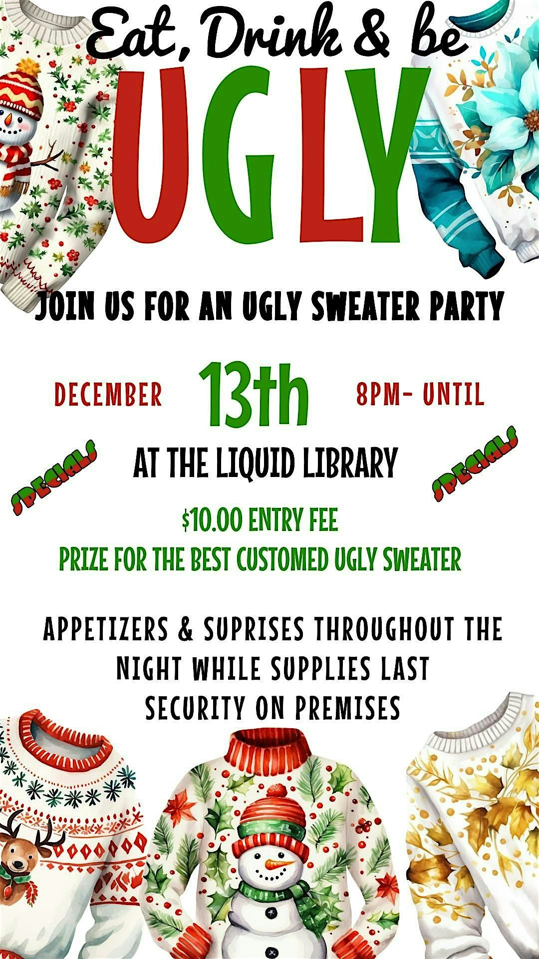 Ugly Xmas Sweater Party