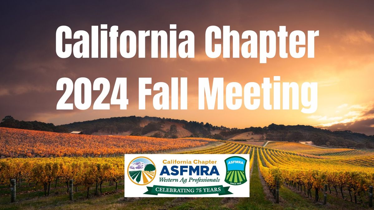 California Chapter - 2024 Fall Meeting