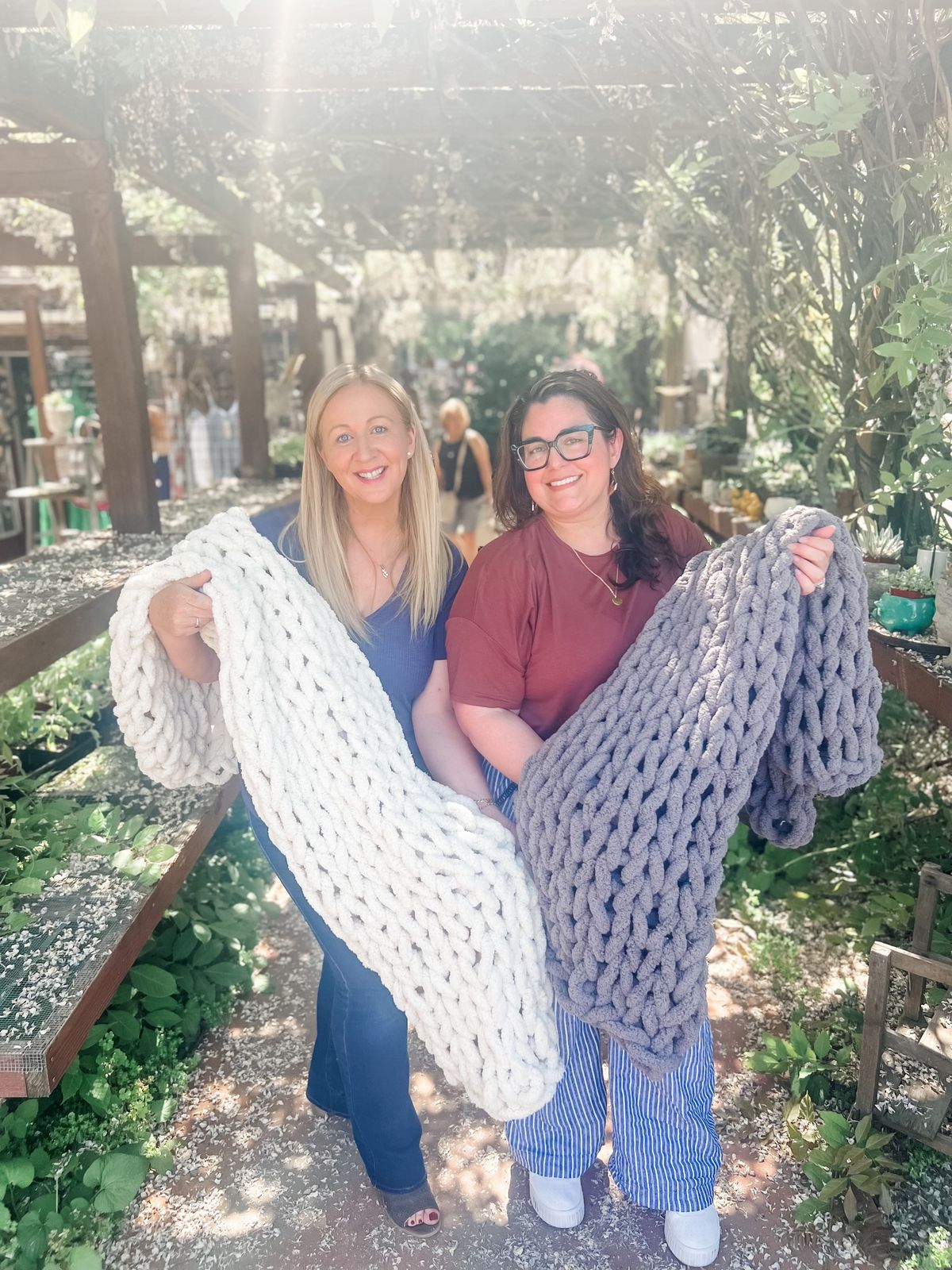 Chunky Blanket Workshop at The Flower Farm