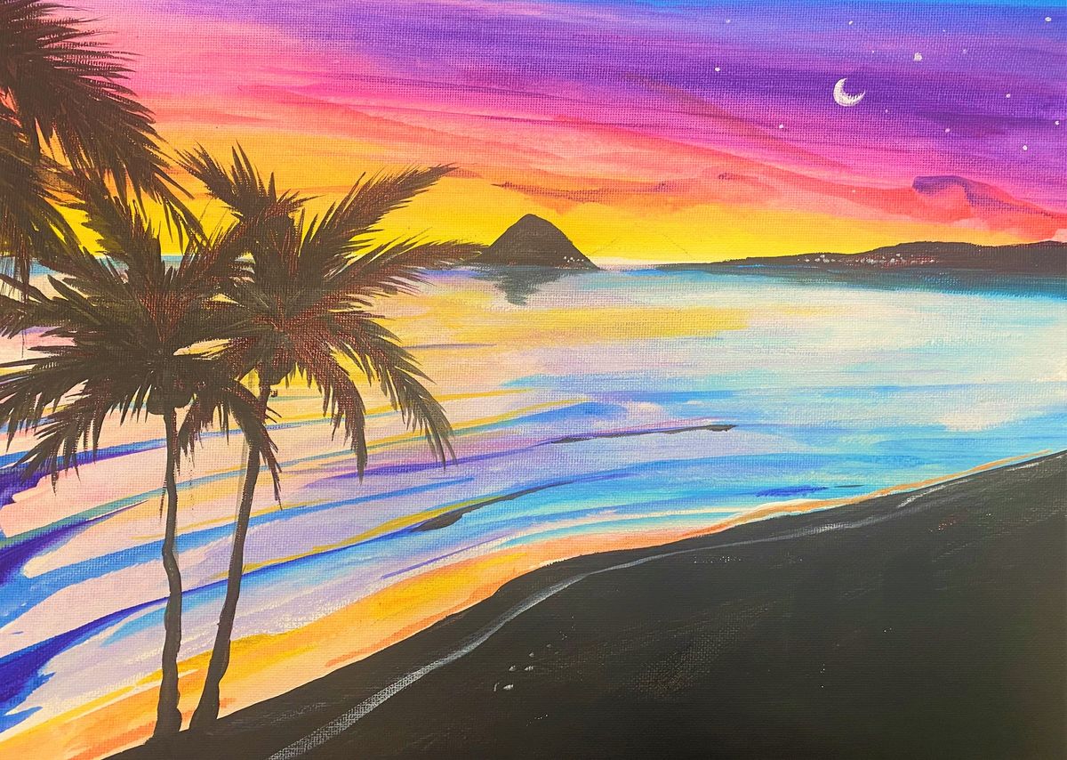 Hawaii Lune | Paint and Sip