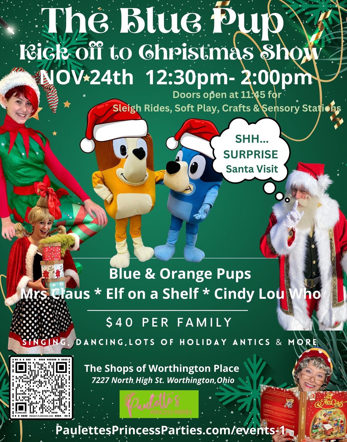 The Blue Pup KICK OFF TO CHRISTMAS