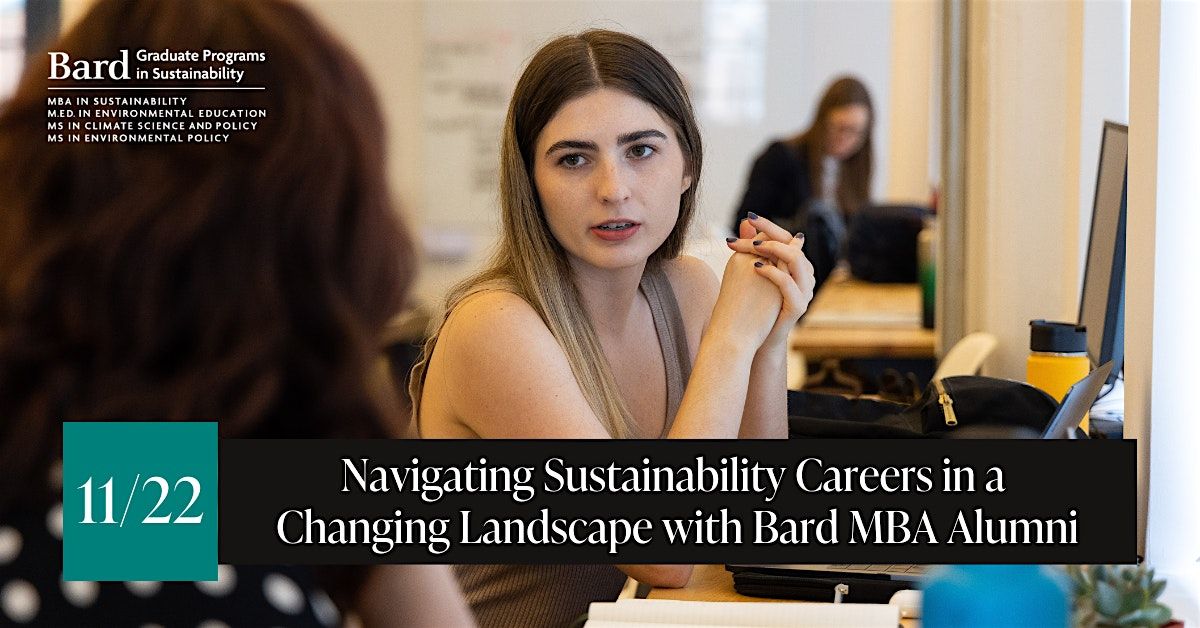 Navigating Sustainability Careers in a Changing Landscape