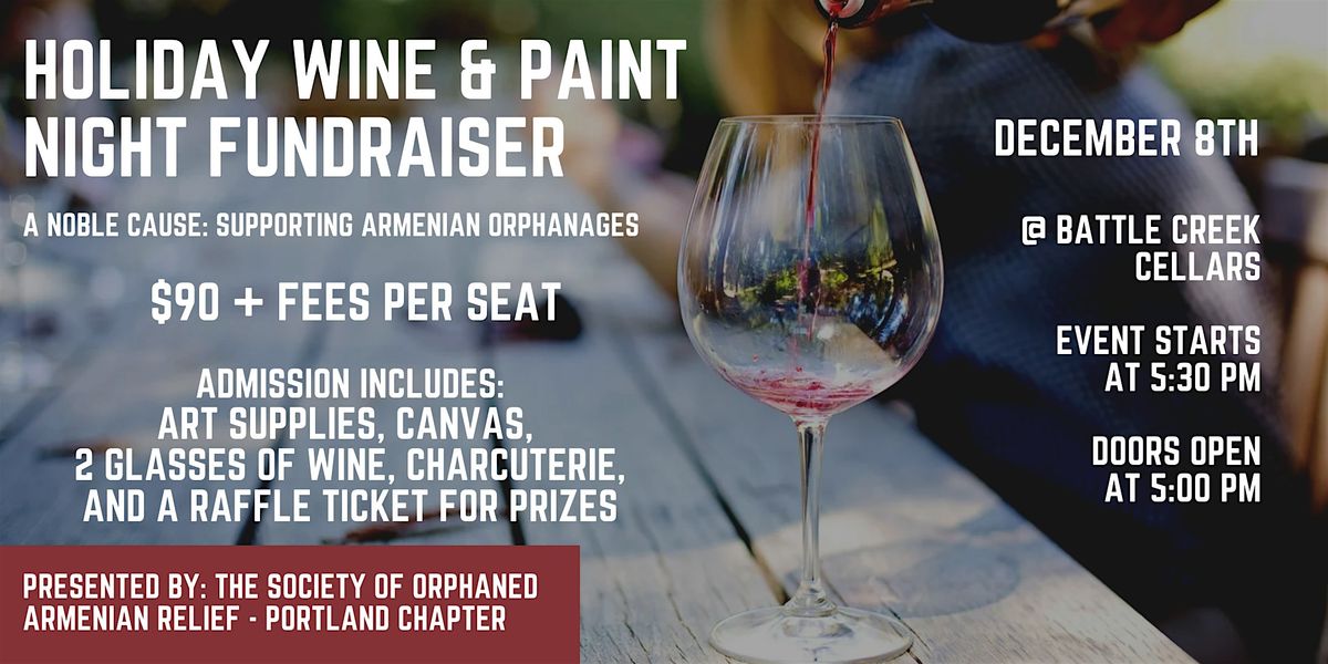 Holiday Wine & Paint Night Fundraiser