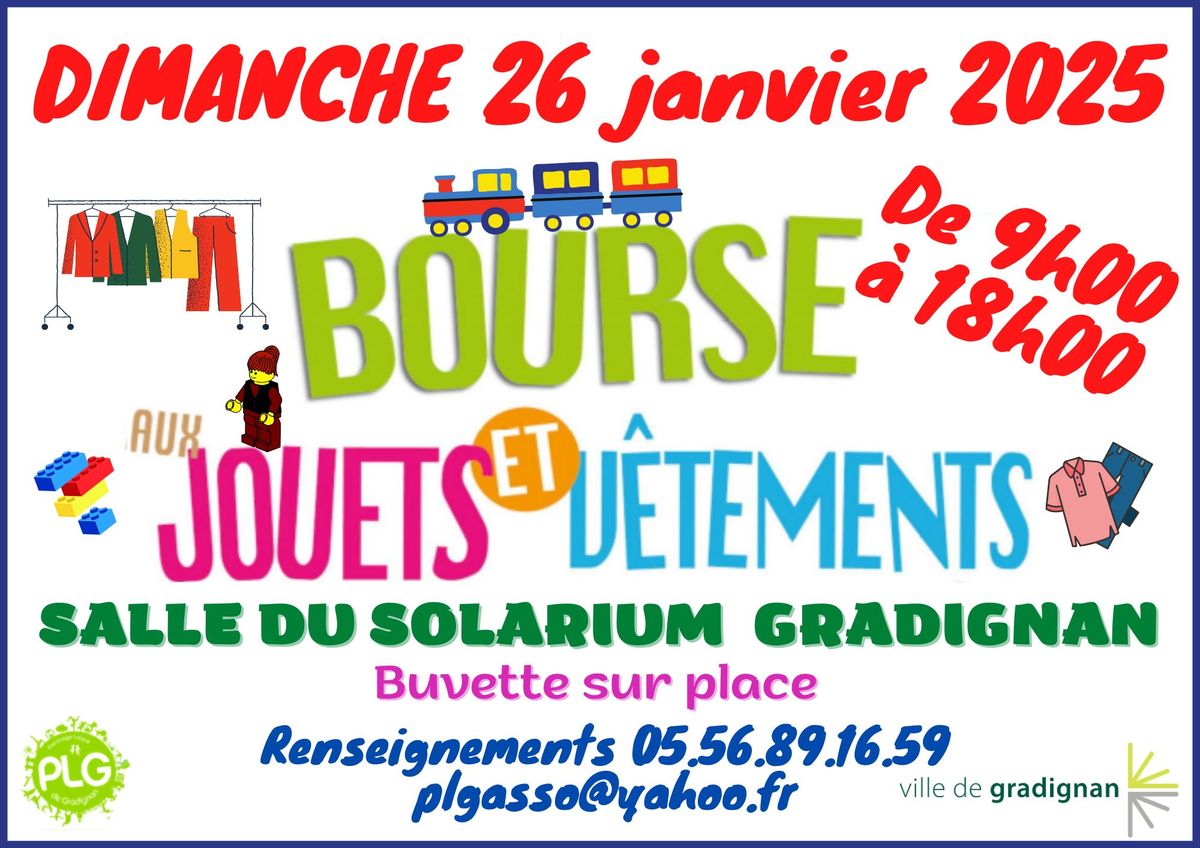 Bourse aux jouets et v\u00eatements