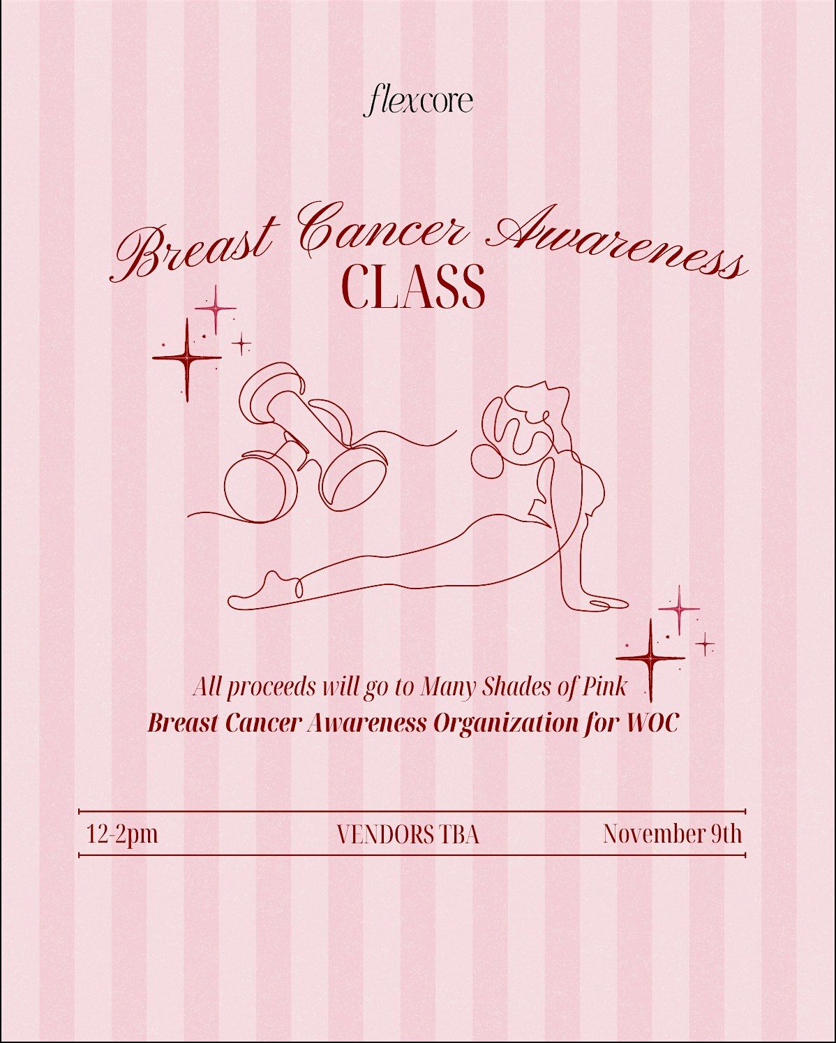Breast Cancer Awareness Donation Based Class with Flexcore