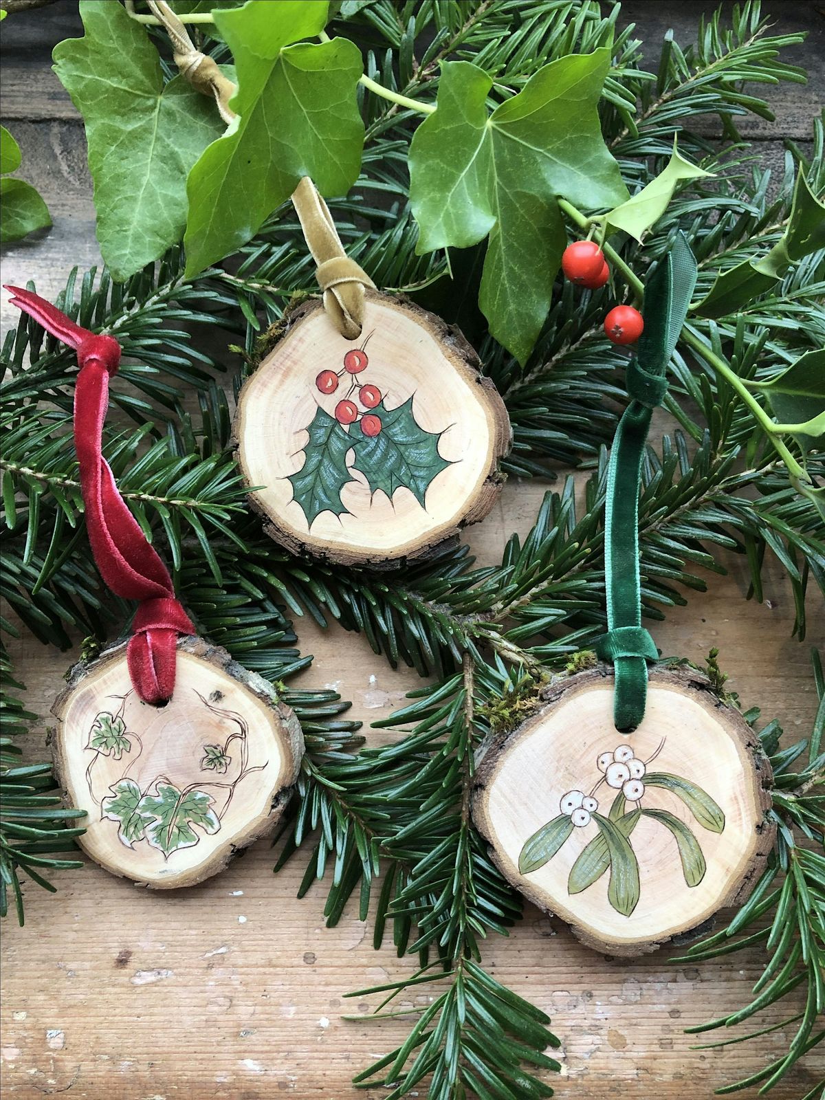 Festive Pyrography Workshop 1: Tree Decorations
