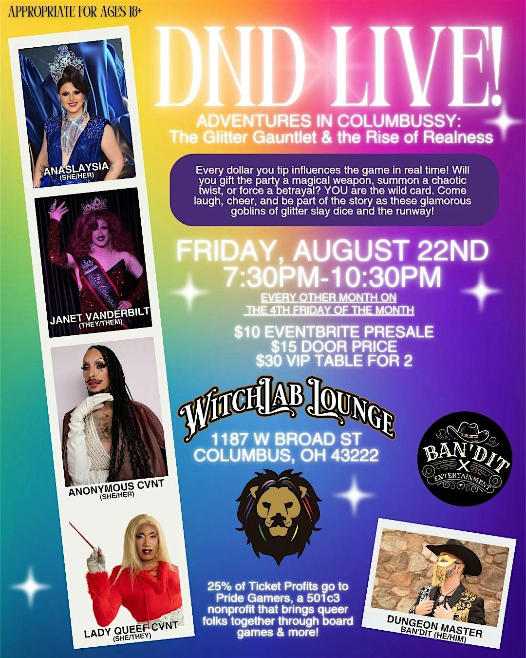 Dungeons and Drag Queers Live: An Adventure in Columbussy