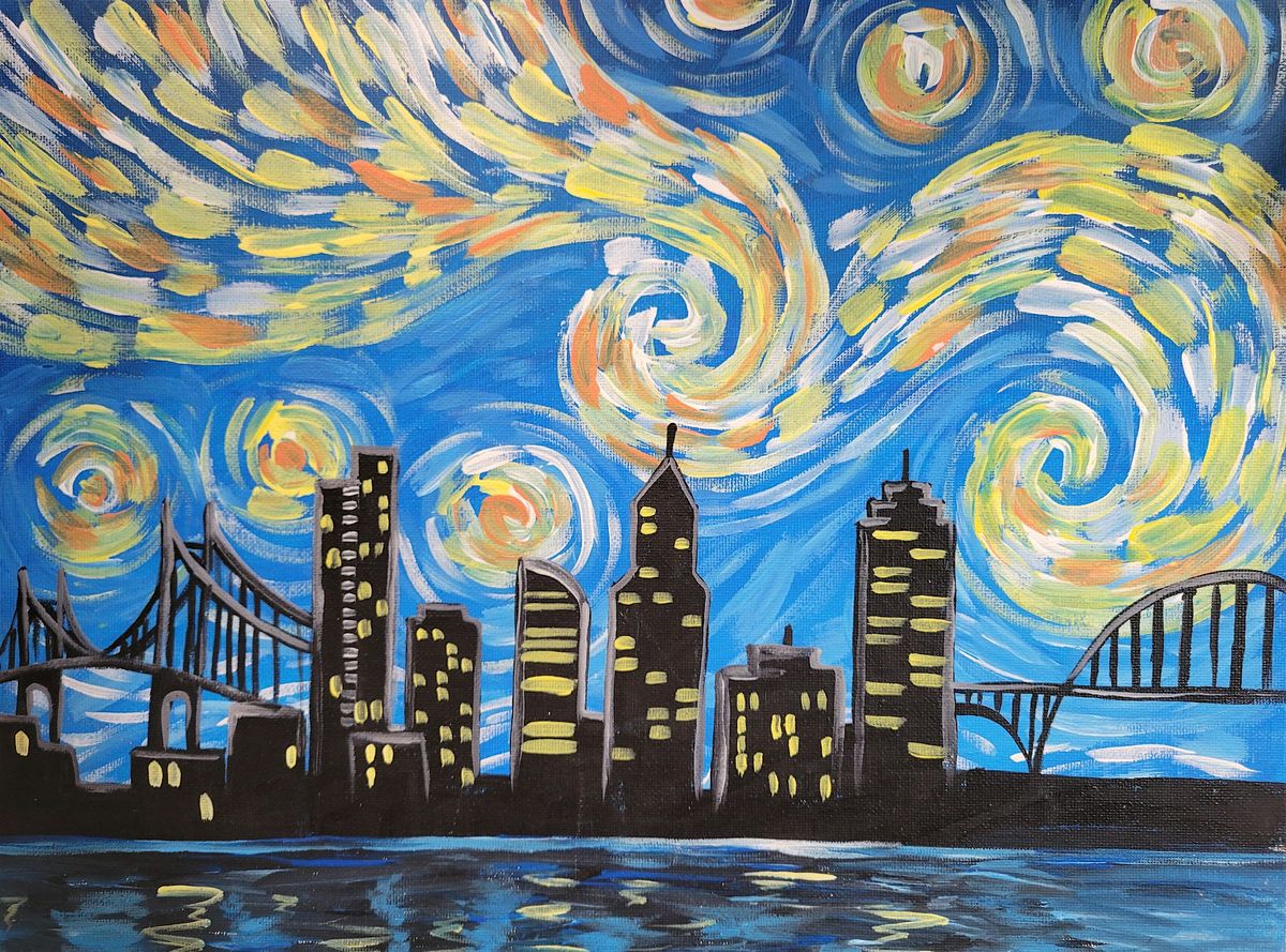 Starry Night Portland - SteepleJack Brewery Paint and Sip