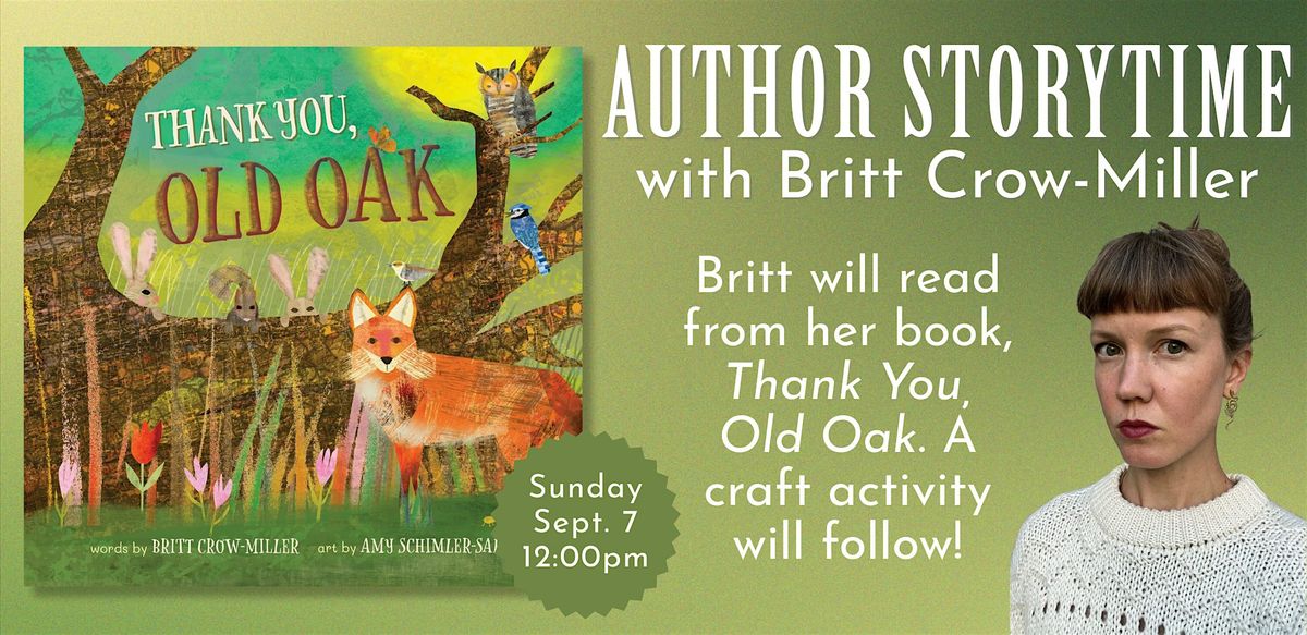 Author Storytime with Britt Crow-Miller