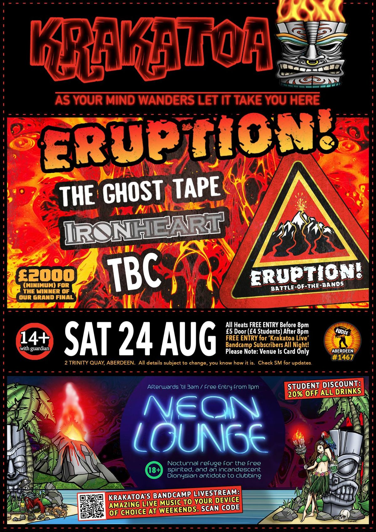 Eruption! \u00a32K BOTB - Heat - The Ghost Tape + IronHeart + TBC