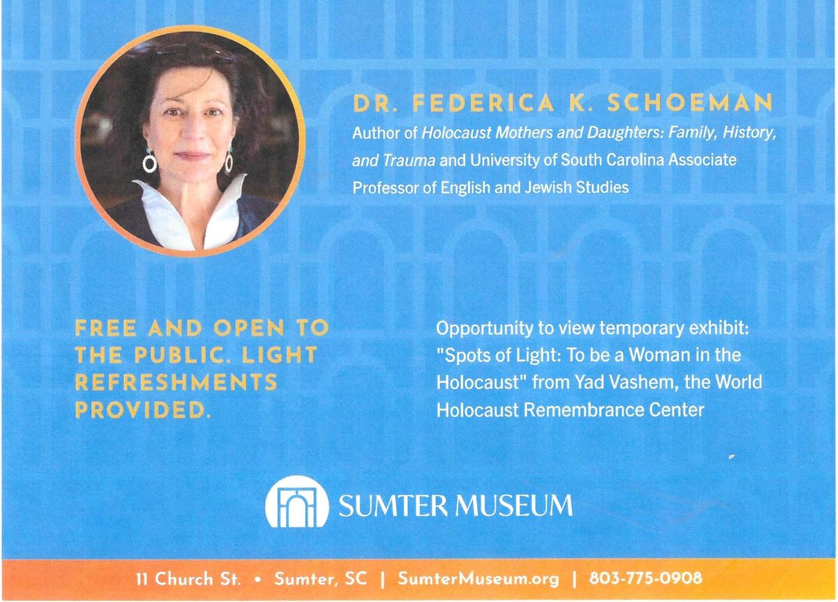 Women in the Holocaust Talk with Dr. Federica K. Schoeman