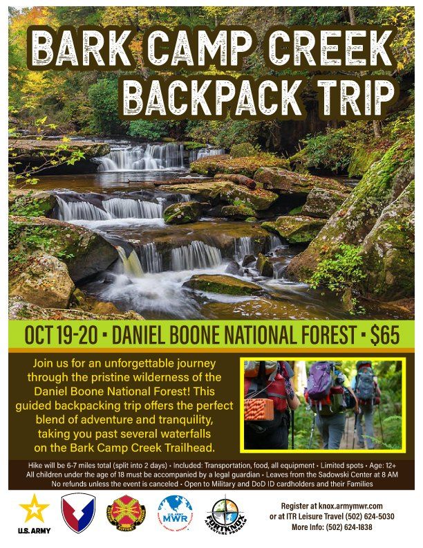 Backpack Trip: Bark Camp Creek 