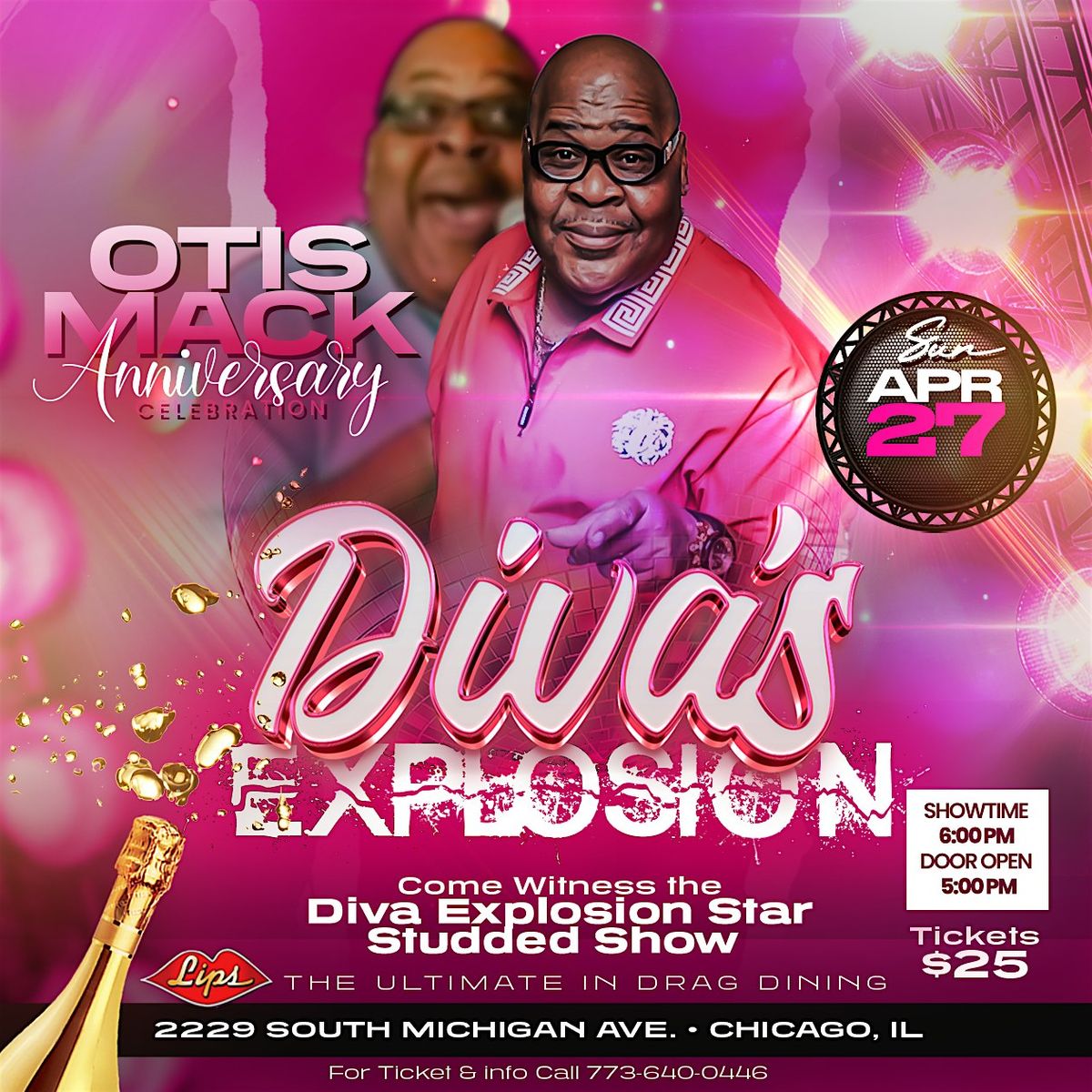 Otis Mack Chicago's Heavydiva Anniversary celebration  The Divas Explosion