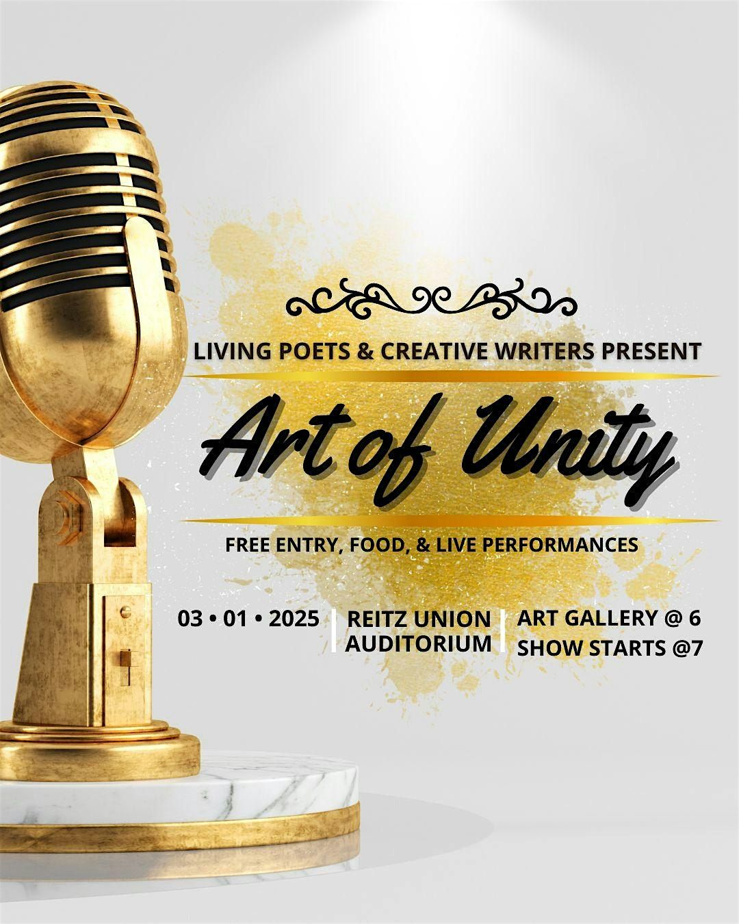 Unity Showcase The Art of Unity Showcase, Reitz Union Rion Ballroom, Gainesville, 1 ...