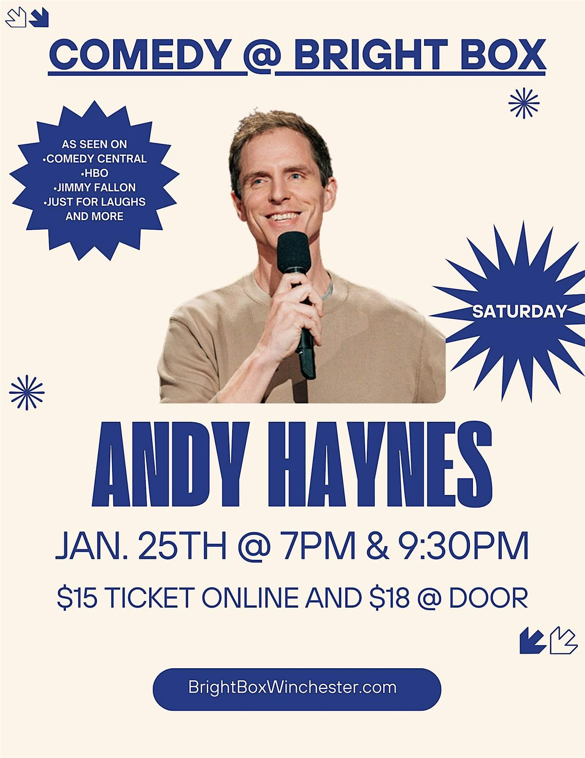 Bright Box Comedy: Andy Haynes [7PM SHOW]