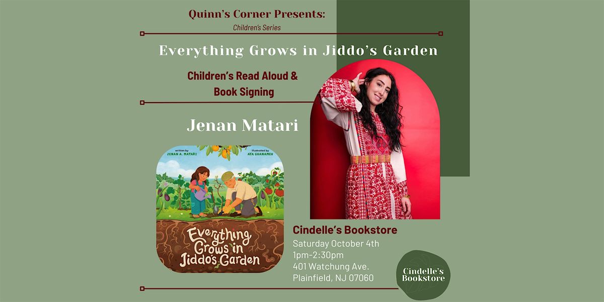 Everything Grows in Jiddo's Garden: Author Read Aloud & Book Signing