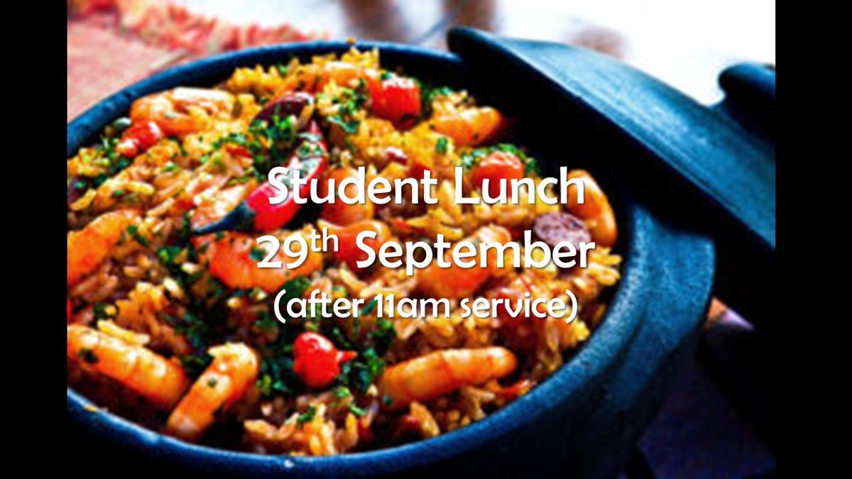 Student welcome lunch