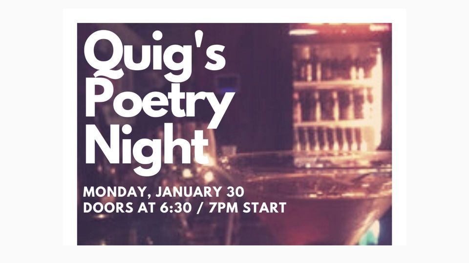 Quig's Poetry Night