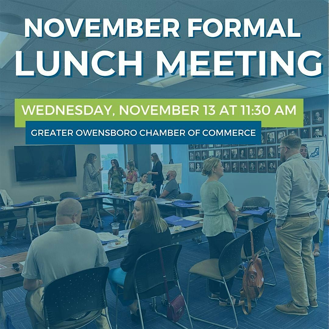 November Formal Lunch Meeting