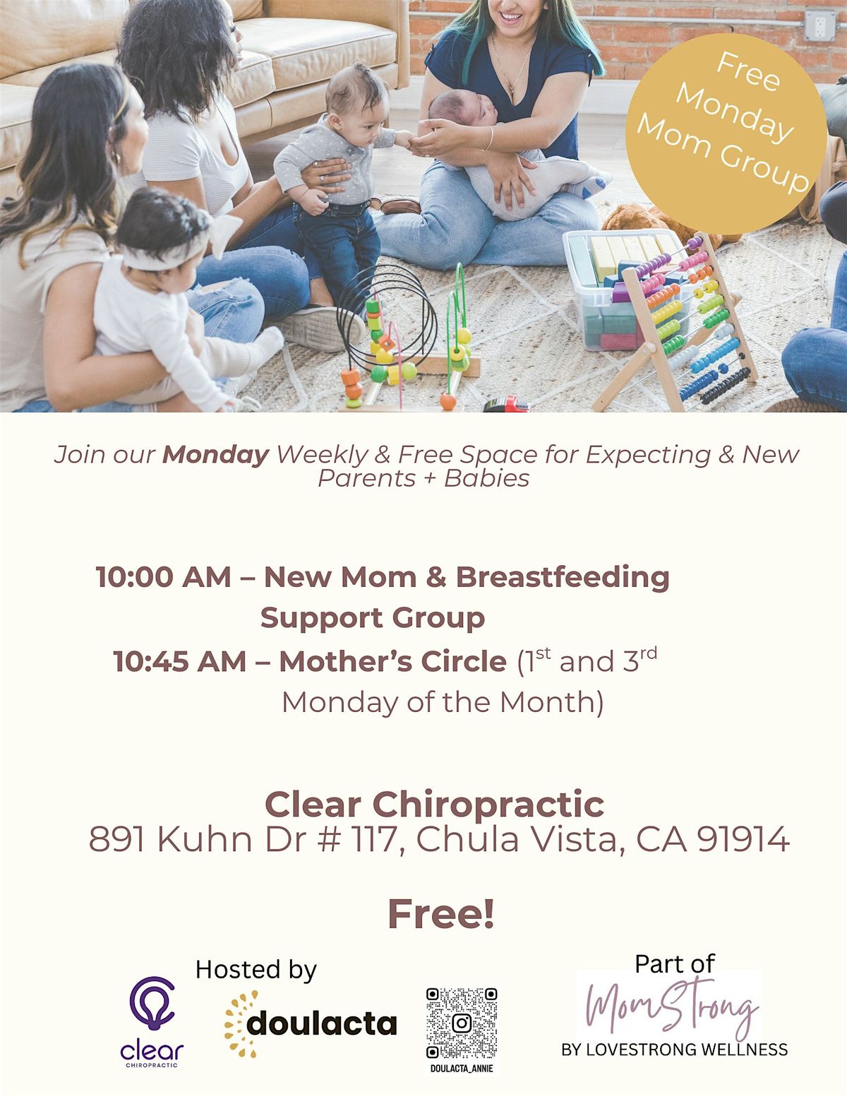 New Mom & Breastfeeding  Support Group- Clear Chiropractic