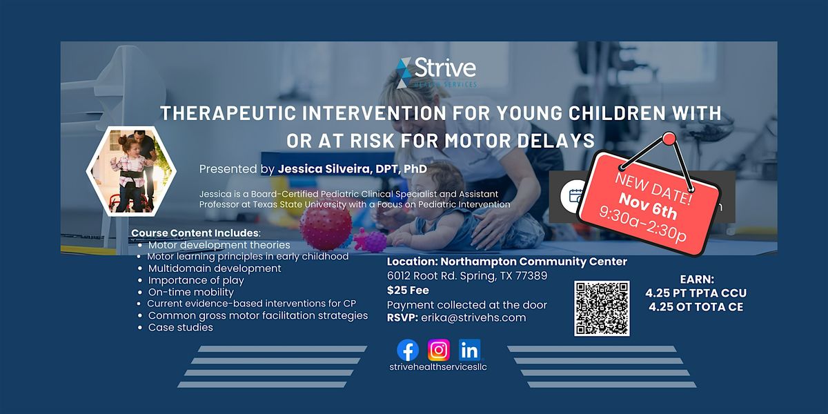 Therapeutic Intervention for Young Children with or at Risk for Motor Delay