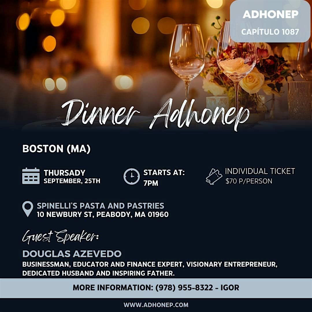 ADHONEP BOSTON BUSINESS DINNER
