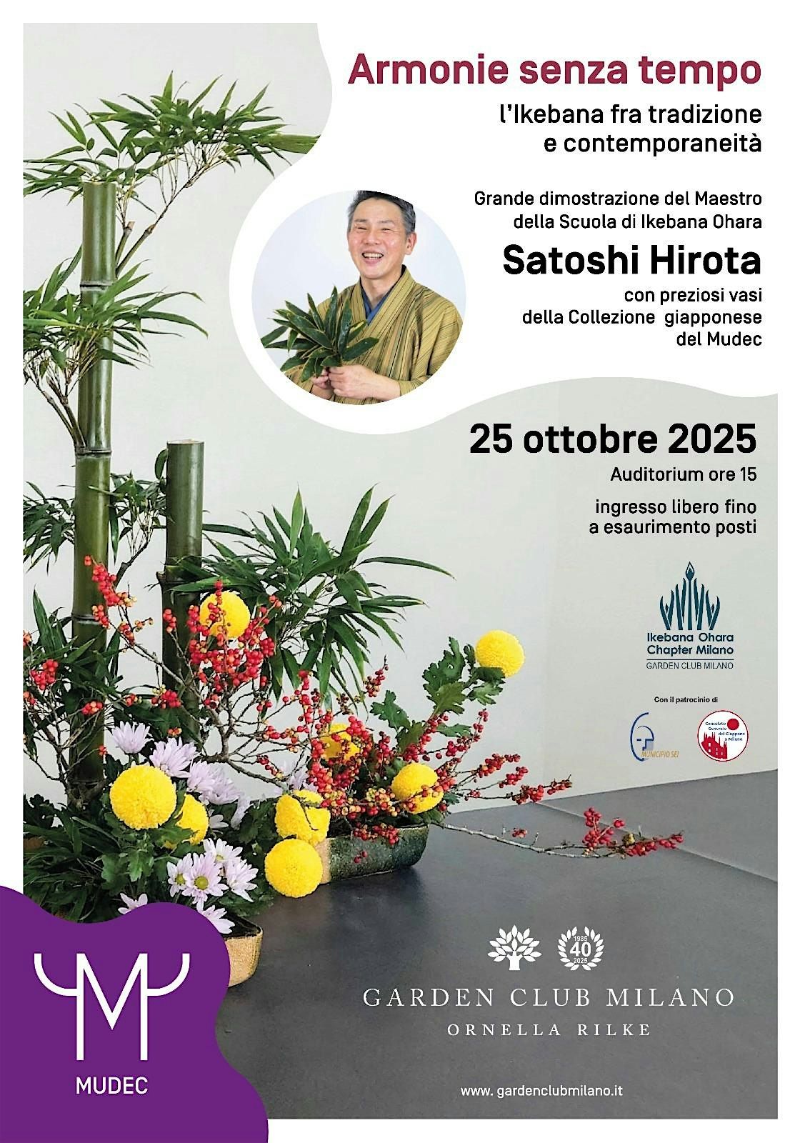 ARMONIE SENZA TEMPO: l'ikebana tra tradizione e contemporaneit\u00e0