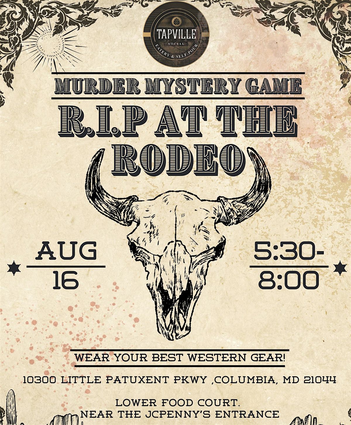 R.I.P at the Rodeo M**der Mystery Night