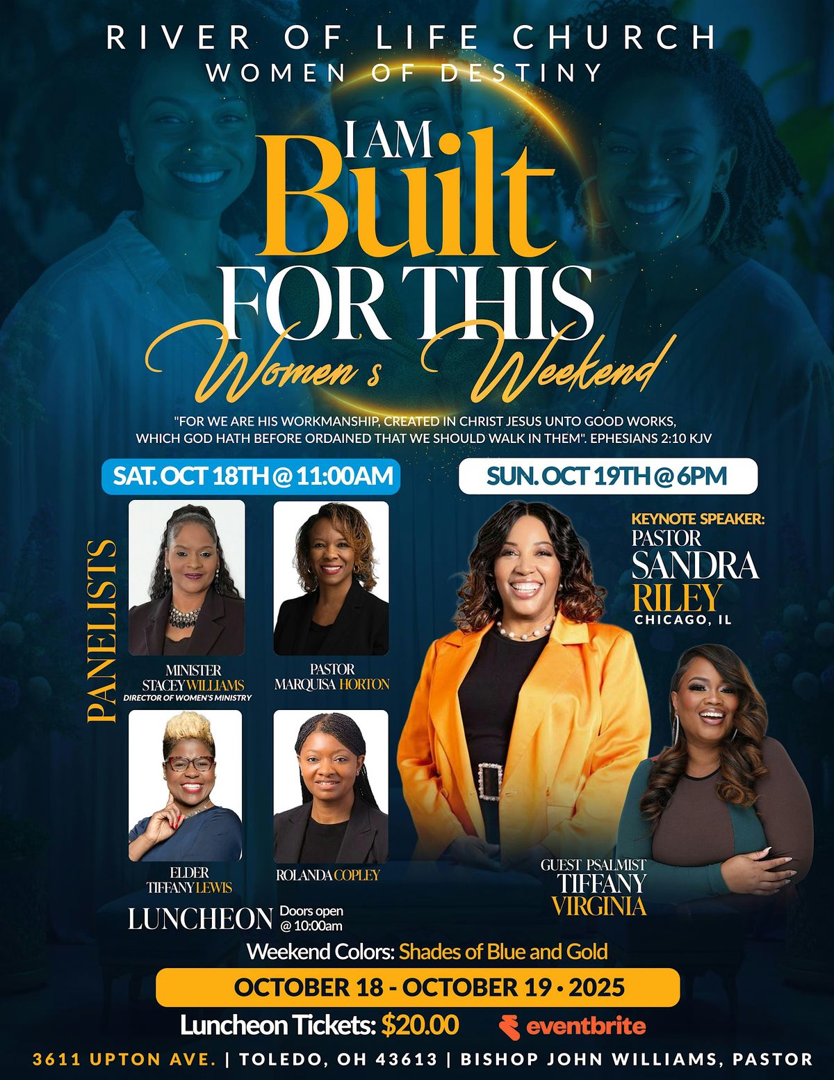 Women of Destiny presents "I AM BUILT FOR THIS" Women's Weekend