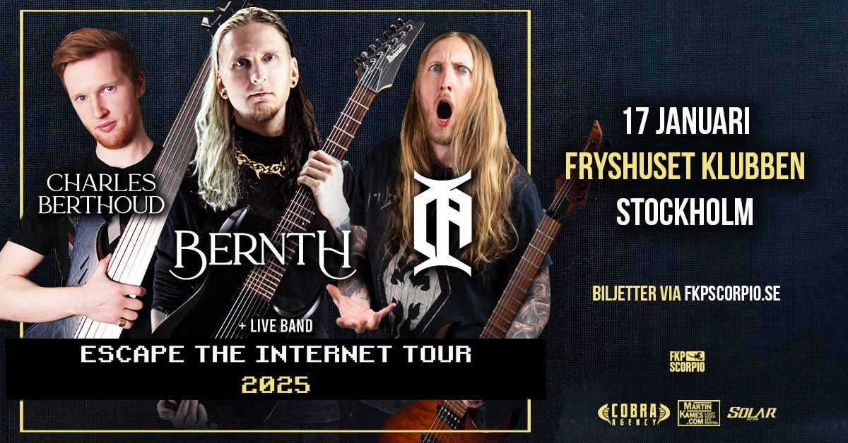 Bernth + Charles Berthoud + special guest: Ola Englund | Stockholm