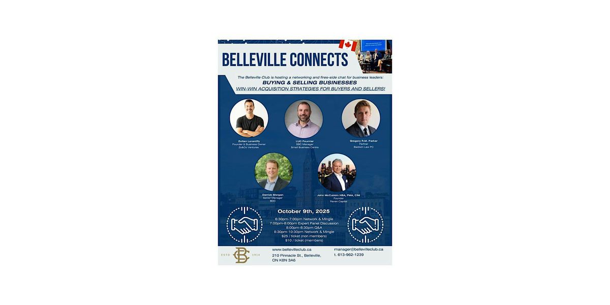 Belleville Connects - Buying and Selling Businesses