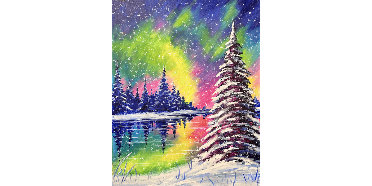 Magical Northern Lights - Paint and Sip in Fishkill | Classpop!\u2122