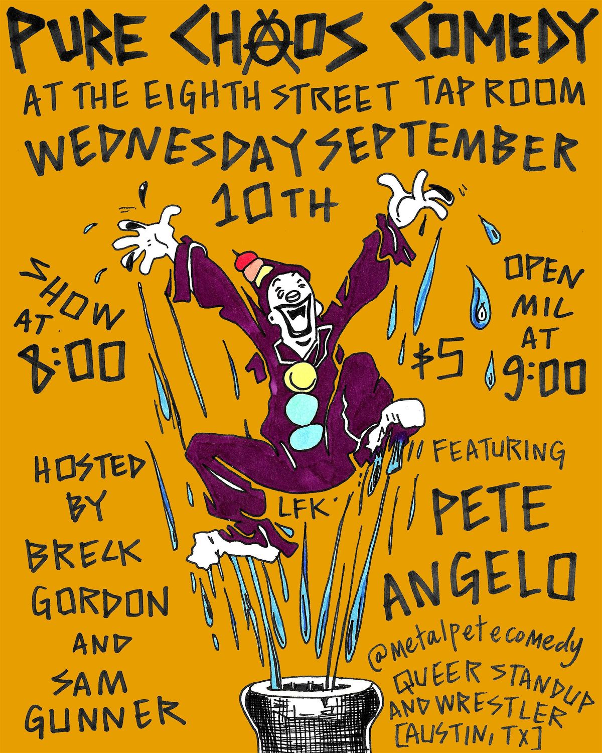 Pure Chaos Comedy Night at the Eighth Street Tap Room