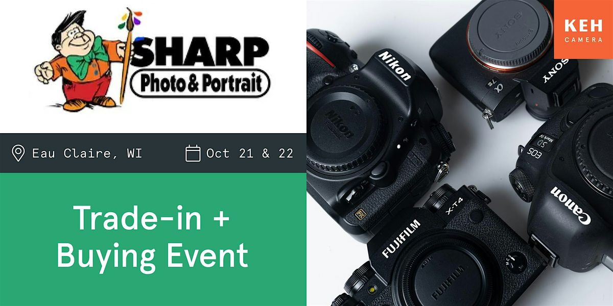 Sell your camera gear (free event) at Sharp Photo and Portrait