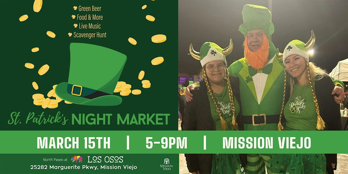 St. Patrick's Night Market in Mission Viejo