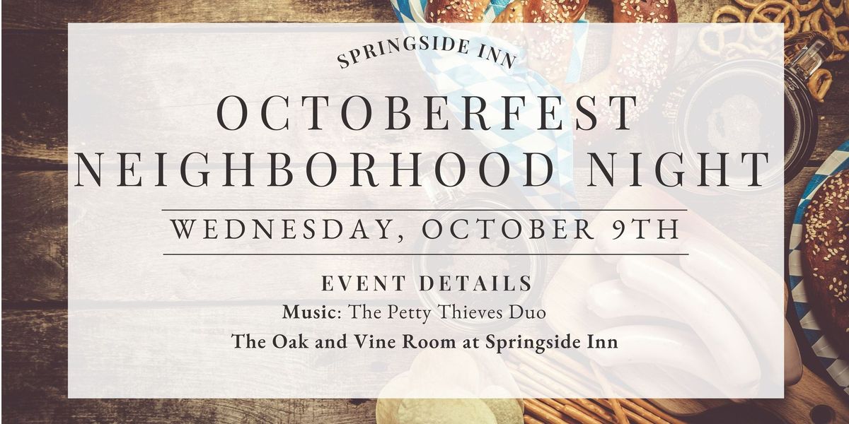 Octoberfest Neighborhood Night