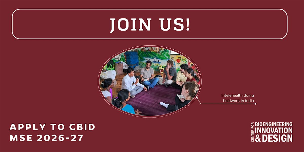 CBID MSE In-Person Info Session for Hopkins Students \u2013 Pizza Provided!