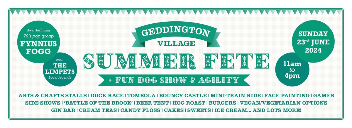 Geddington Summer Fete + Fun Dog Show & Agility