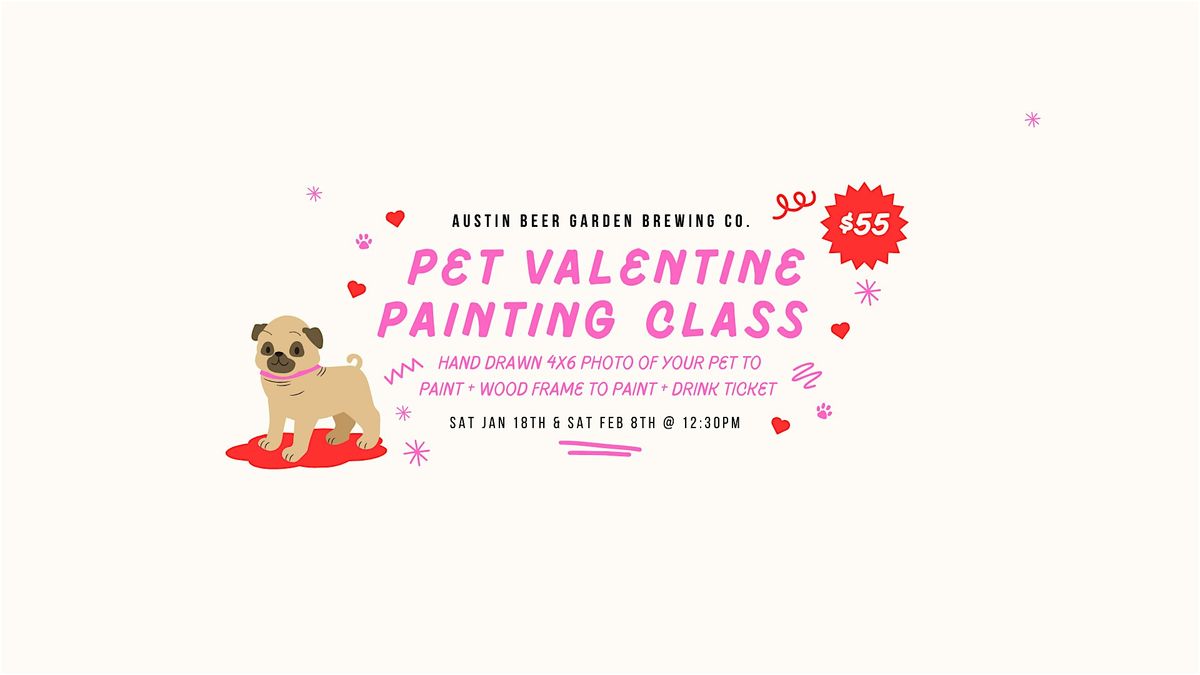 Pet Valentine Painting Class