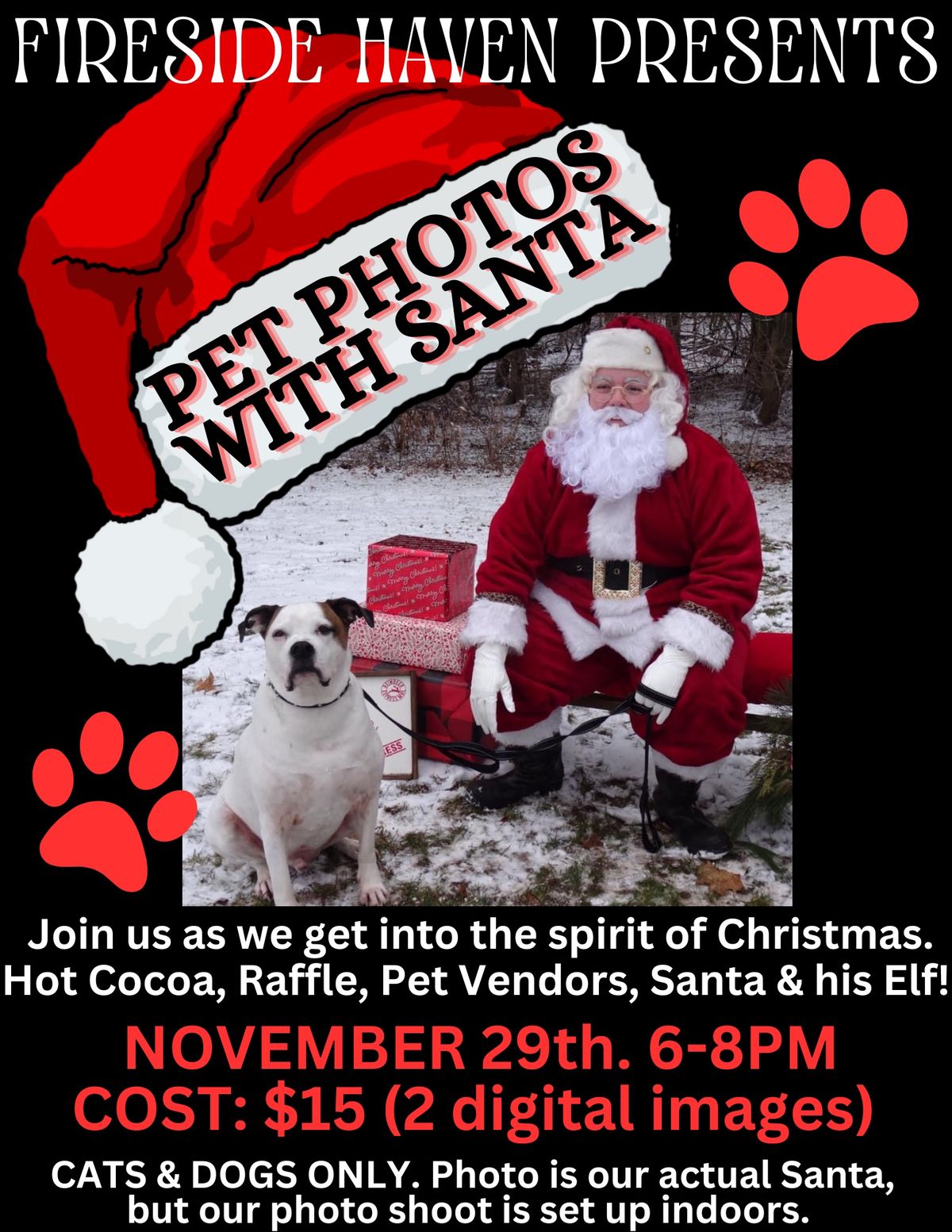 PET PHOTOS WITH SANTA