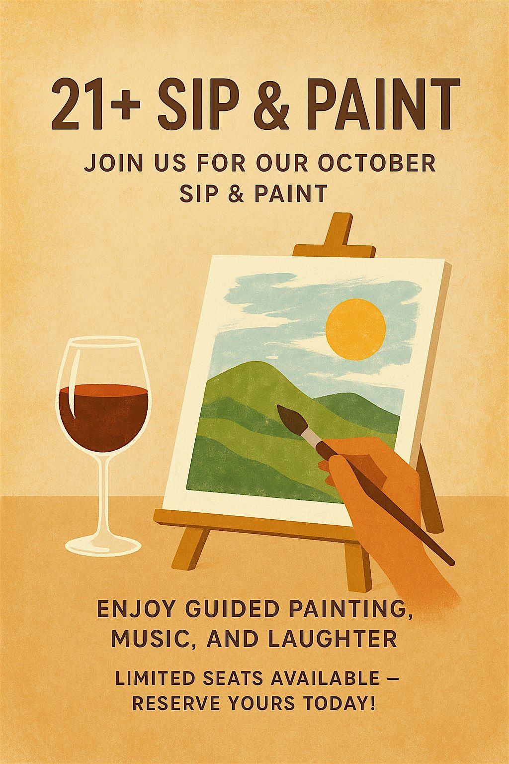 Sip & Paint - Join us for our fall Sip & Paint