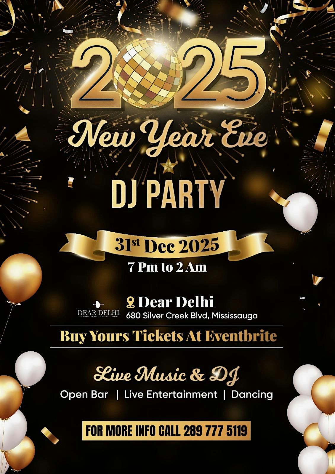 New Year Eve Bollywood DJ Party