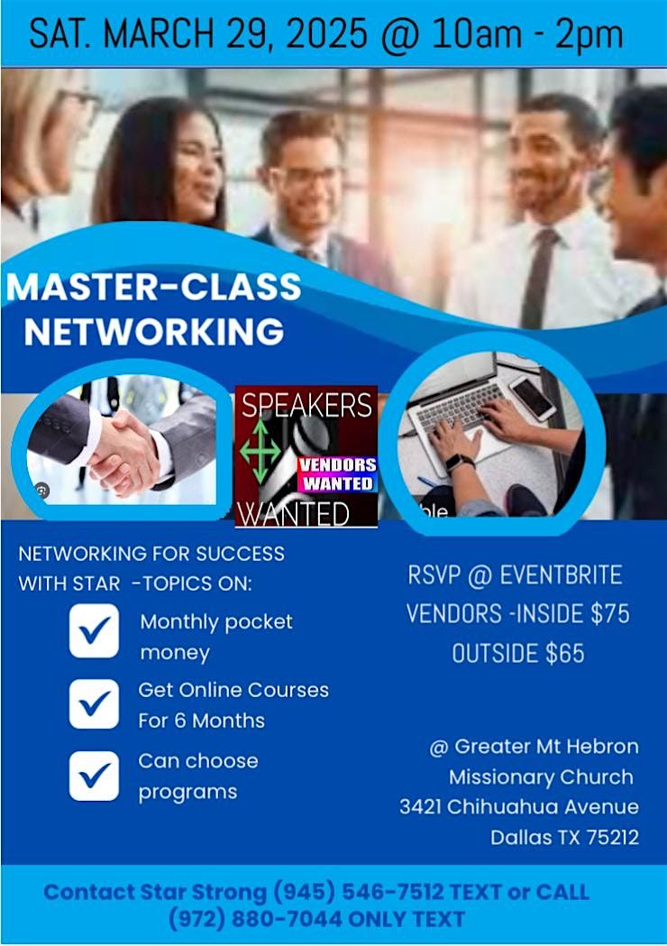 Masterclass Networking