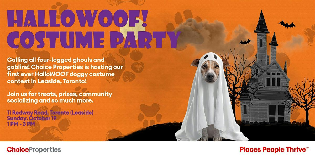 Toronto Redway Dog Run HALLOWOOF COSTUME PARTY