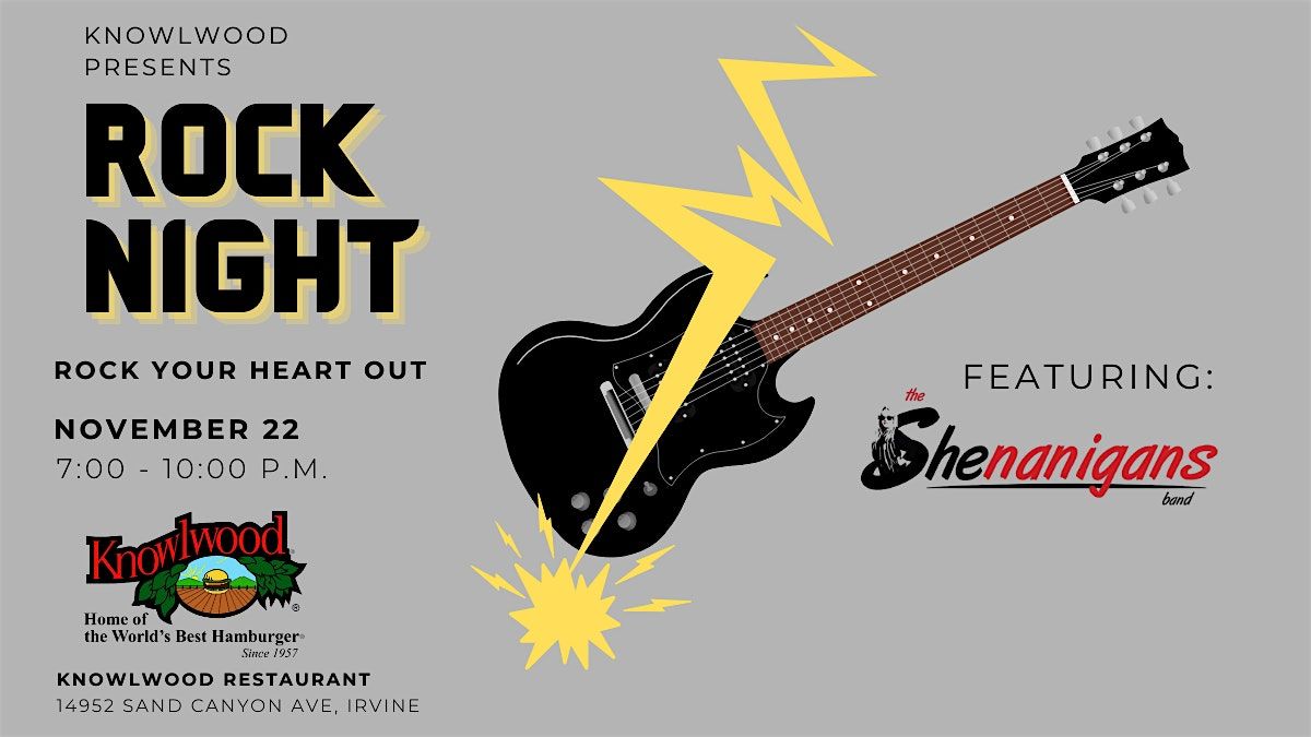 Rock Night with the Shenanigans at Knowlwood